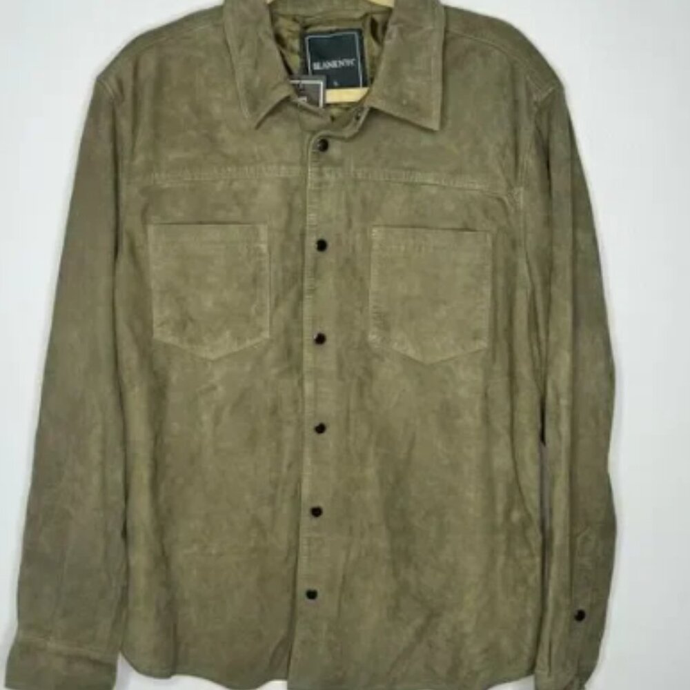 Blank NYC goatskin leather jacket men’s size large